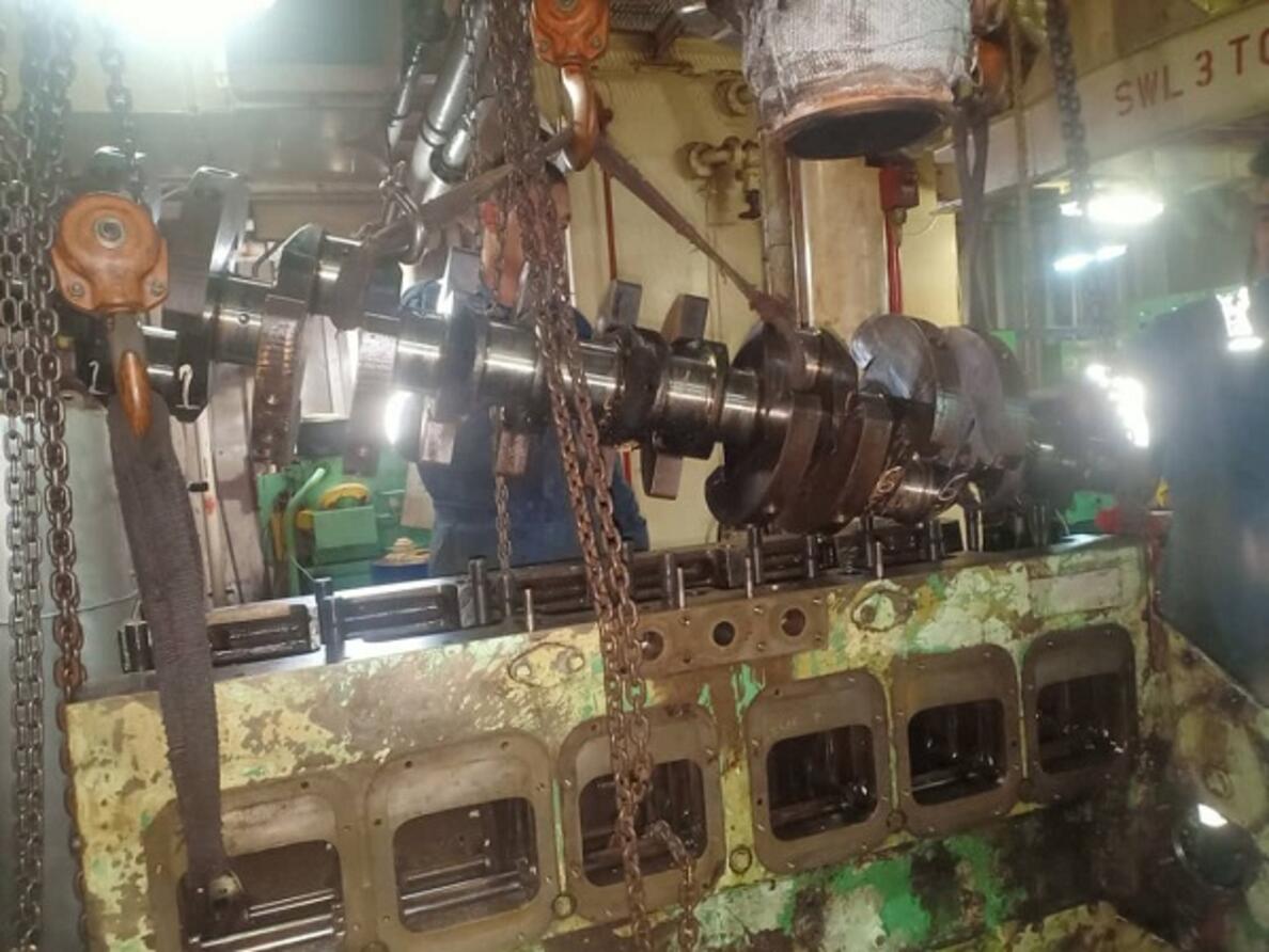 Wartsila SACM 6LUD25 Renew Crankshaft  part 02