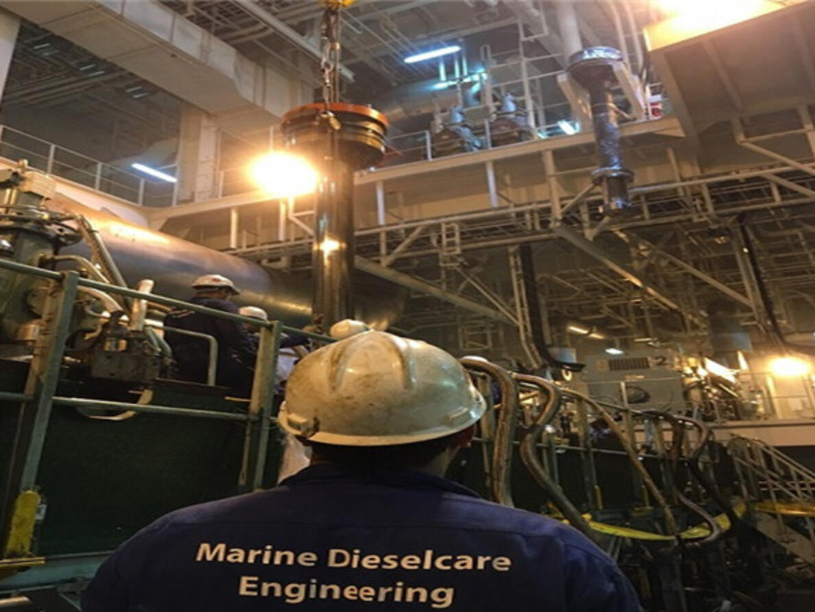 MAN B&W 7S80ME Cylinder & Piston remove & refit for Overhaul