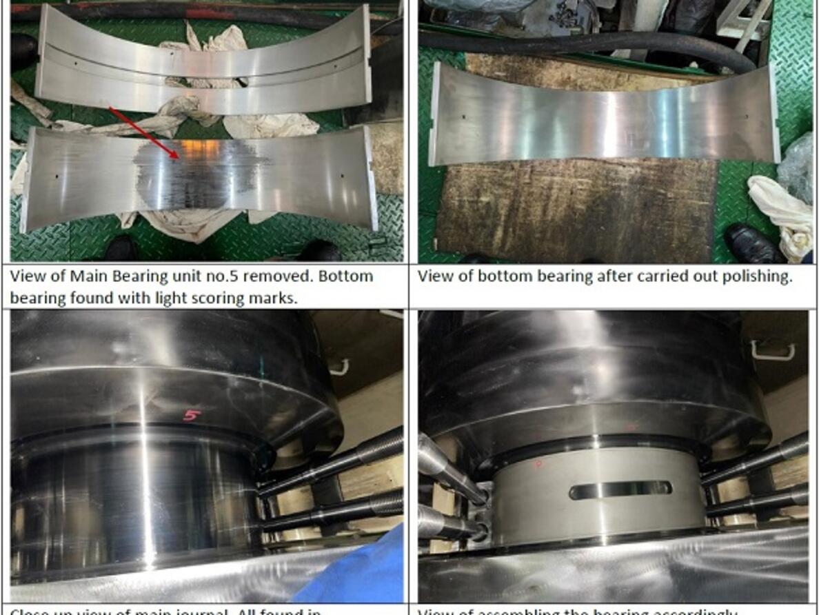 MAN B&W 6G50ME-B9.5 Unit Overhaul & Bearing Survey
