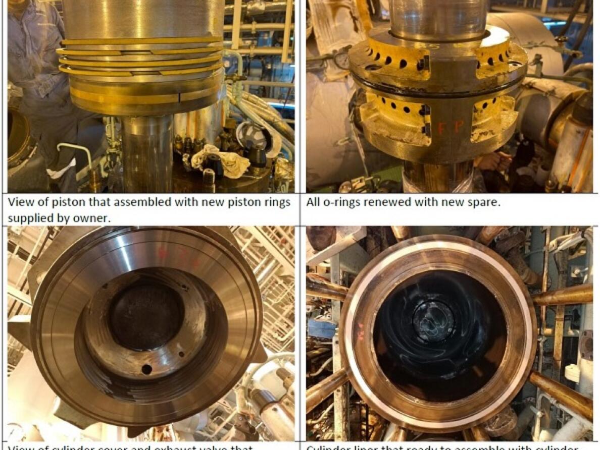 MAN B&W 6G50ME-B9.5 Unit Overhaul & Bearing Survey